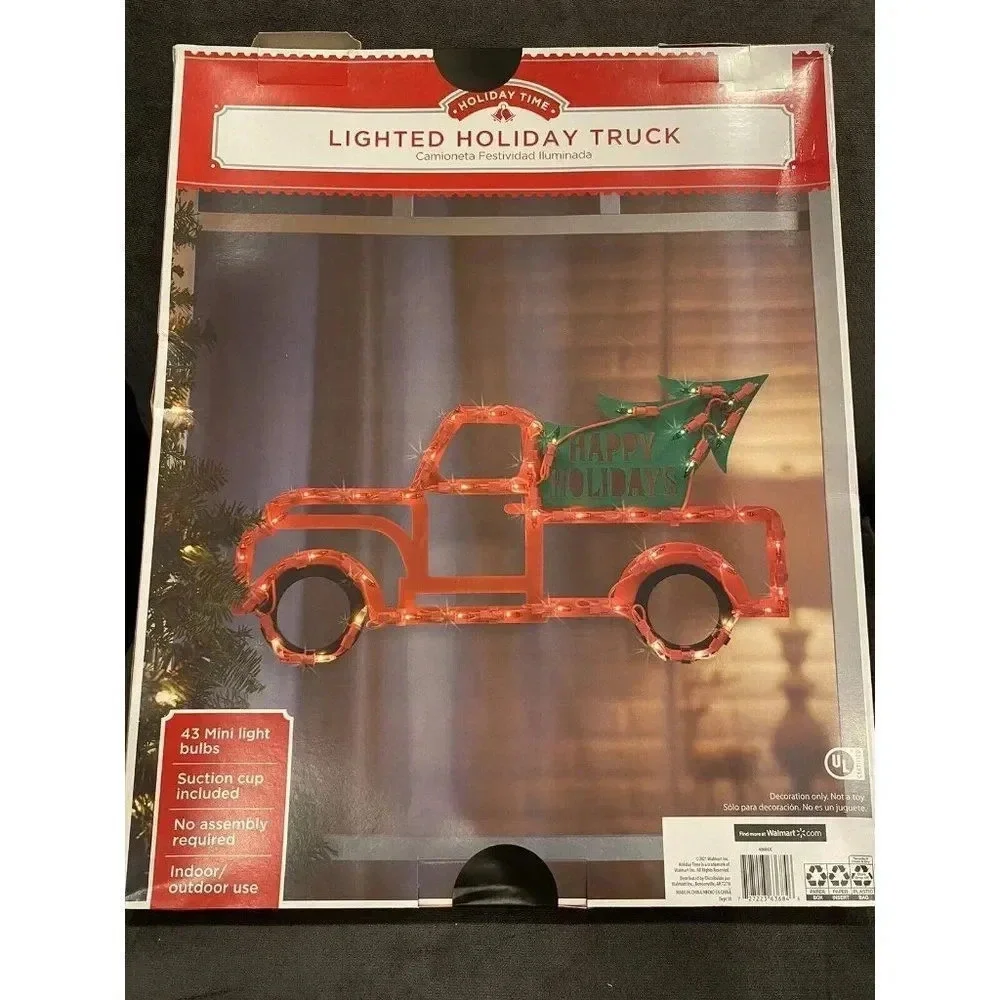 IG Design Multicolored Truck and Tree Indoor Christmas Decor 14 BRAND NEW